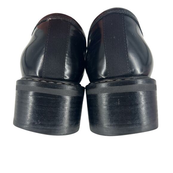 Rag & Bone Black Leather Penny Loafers with Contrast Stitching - Picture 10 of 15